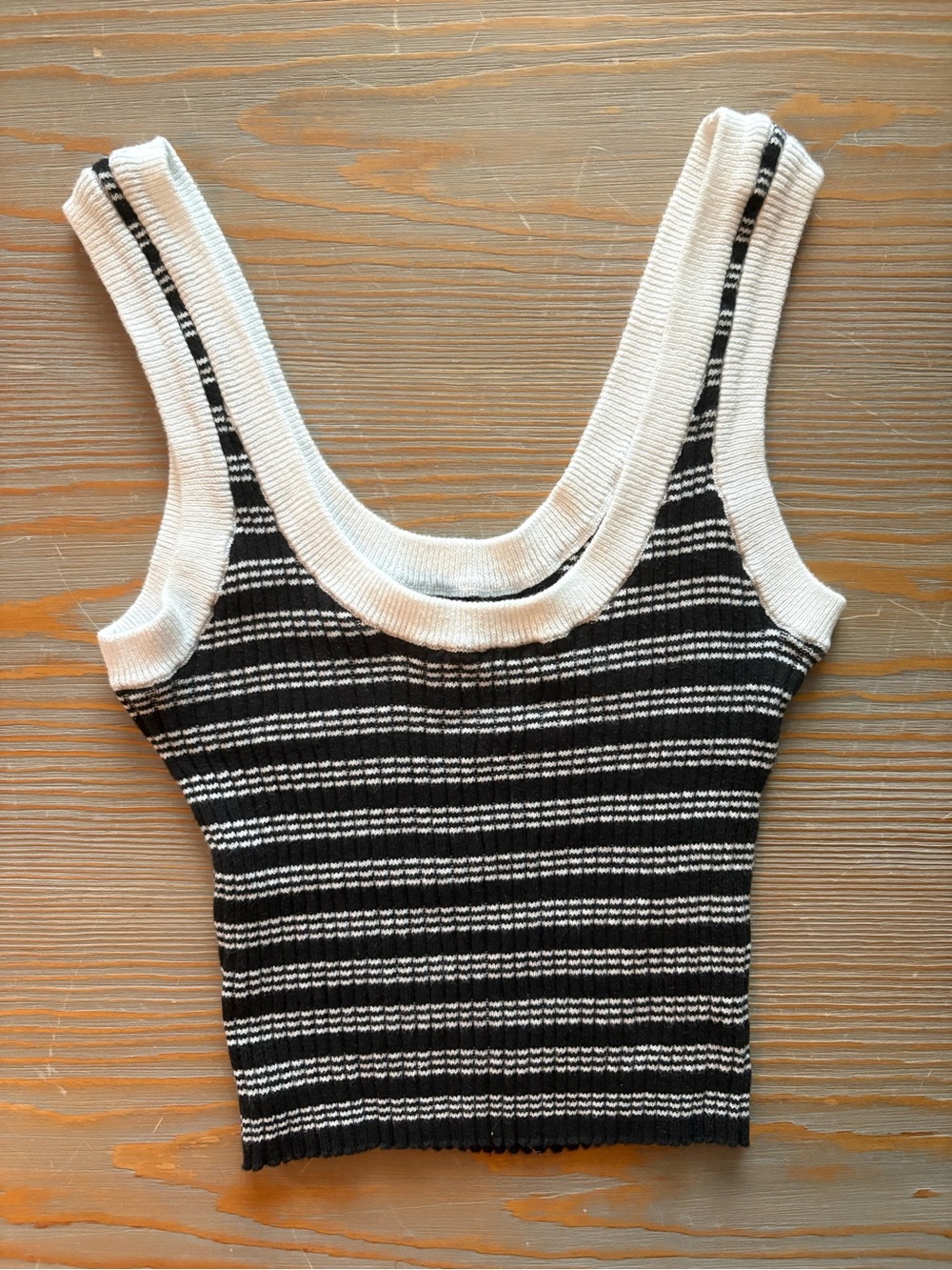 Pacsun Striped Knit Tank Top